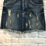 McGuire Denim McGuire 24” Izabel Floral Embroidered Denim Skirt Photo 8