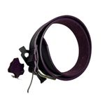Deep Purple Genuine Leather Belt NWT | 39” Size S/M Photo 2