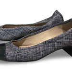 Manfield Tweed Cap Toe Pumps Black Size 5.5 Photo 0