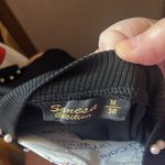 FINAL MARKDOWN Samesa Black extra long top with Pearl Accents medium Photo 3