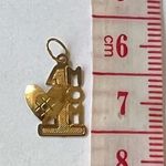 14K Gold “💛MOM” Pendant Charm Photo 8