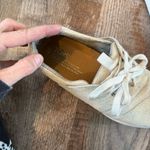 Toms Del Ray Gold Shimmer Lace Up Sneakers Women’s Size 9 Photo 3