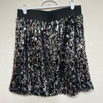 Stella & Dot  Black and Silver Sequin Skirt Medium Women Photo 0