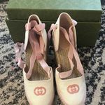 Gucci Espadrille with Ribbon Tie size 39.5 Photo 2