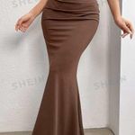 SheIn Brown Maxi Skirt Photo 0