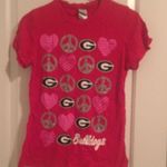 Creative Apparel  Women's Juniors Georgia Bulldogs T-Shirt Size Large Multi-Color Photo 0