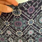 Daniel Cremieux  Dress Size Medium Blue Floral Lined Womens Long Sleeve Polyester Photo 4