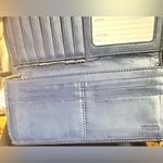 Coach  Black Wallet with Patent Leather Trim and Monogram Design Photo 4