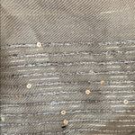 Abercrombie Metallic Silver Gray Sequin Elegant Shimmer Scarf One Size Photo 2