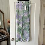 Find Me Now Purple Green Grey Tie Dye Pull On Wide Leg Pants NWT Size L Photo 2