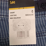  Stripe Denim Shorts NWT Size 4 Lee Mid-Rise Striped Jean Shorts Photo 7