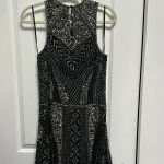 Parker  Black Sleeveless Halter‎ Sheath Dress Photo 2