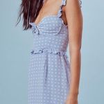 For Love & Lemons Blue Sweetheart Mini Dress Photo 2