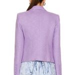L'Agence L’AGENCE Brooke Double Breasted Crop Blazer in Lavender Sz 2 Photo 1