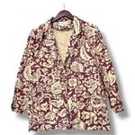 Cathy Daniels Vintage  Linen Blend Floral Print Blazer Jacket Medium‎ Artsy Retro Photo 0