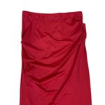 Runaway The Label Strapless Red Ruched Maxi Dress XS Sleek Formal Evening Look Photo 1