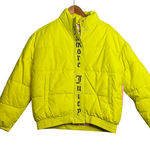 Juicy Couture  Onyx Puffer Jacket Womens Size S Lime (Bright Neon Yellow) NWT Photo 0