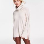 French Connection 🤍  Ribbed Cowlneck Sweater – Light Oatmeal, Size Medium Photo 11