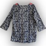 RockFlowerPaper BluThreads Millie Navy Blue 100% Cotton Embroidered Kurta Tun… Size M Photo 2