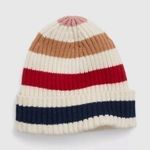 Gap NWT CashSoft Ribbed Foldover
Beanie - White Multi Stripe Photo 0