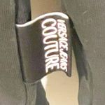 Versace Jeans Couture Unisex Medium Black Bubble 3D Letters Crewneck Sweatshirt Photo 3