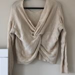 Main Strip Reversible Cream Sweater  Photo 0