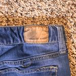 American Eagle The‎ Dream Jean Denim Blue Wash Stretch Skinny Jeans Size 2 Short Photo 7