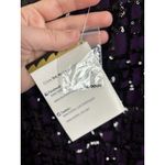 Bob Mackie NWT Wearable Art Purple Sequin Pull On Skirt Size Small Fairy Grunge Photo 3