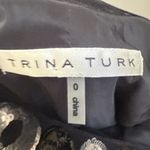 Trina Turk Black Casino sequin Jeweled Neck sheer back Tank Dress Size 0 $320 Photo 4