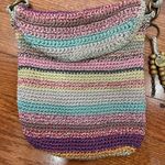 The Sak  Crochet Gypsy Striped Shoulder Bag Boho Festival Hippie Earthy Purse Photo 5