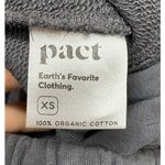 Pact Women's Organic Cotton Grey Cropped Wide Leg Lounge Sweat Lounge Pants XS Photo 3
