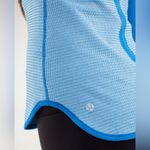 Lululemon Reversible Blue Striped Runder Under Long Sleeve Photo 5