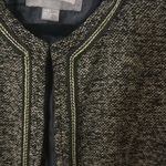 Forever 21 Love 21 Black and gold metallic Blazer Tailored Suit Jacket medium Photo 2