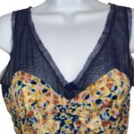 Urban Outfitters  STARING AT STARS Print V-Neck Mesh Trim‎ Sleeveless Dress EUC 4 Photo 2