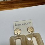 Francesca's NWT Francesca’s Gold Tone Pierced Dangle Drop Earrings $20 MSRP Photo 3