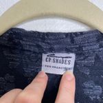 CP Shades VTG  Black Floral‎ Button Down Cotton Rayon Jacket LargeG Photo 3