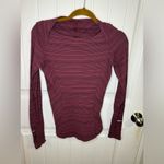 Lululemon  Kanto Catch Me Long Sleeve Wine Berry Photo 1