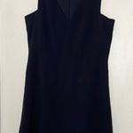 Tory Burch  Black Sheath Mini Dress V-Neck Sleeveless Photo 0
