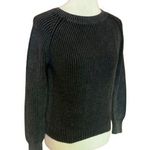 FOR THE REPUBLIC  Charcoal Cable Knit Sweater Photo 0