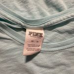PINK - Victoria's Secret Pink by Victoria's Secret T-Shirt Women's XS Light Blue Striped Pocket Photo 7