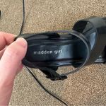 Madden Girl New  Women's Gaines Heeled Sandal Size 9 Black Faux Leather Photo 3