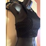 Love Culture S Black Fishnet Crop Tank Top Photo 1