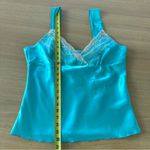 NWT Vintage Y2K Satin Babydoll Tank Top Sz XL by Decoded Light Blue Deadstock Photo 7