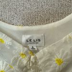 Le Lis‎ Collection Women Size Small Lace Cream & Yellow Crop Top Cottagecore Photo 2