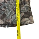 Drapers & Damons Floral Tapestry Vest Women's Medium‎ Sleeveless Zip Up Brown Photo 9