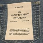 frame denim Frame Atelier Le High N Tight Straight Dreamland Shred Ripped Jeans size 28 Photo 3