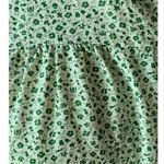 VINTAGE Green Floral Calico Cotton Robe Zip Up Duster with Pockets Size undefined Photo 3