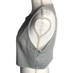 Free Press  Striped Black / White Sleeveless Crop Tank Top Photo 47