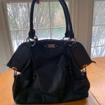 Nine West Nine West Satchel Black Leather Purse Bag Pockets Lined Zip Handbag, Medium Photo 5
