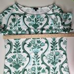 Talbots  Green Floral Print Top Medium Lightweight Stretch Preppy Bloomcore Comfy Photo 12